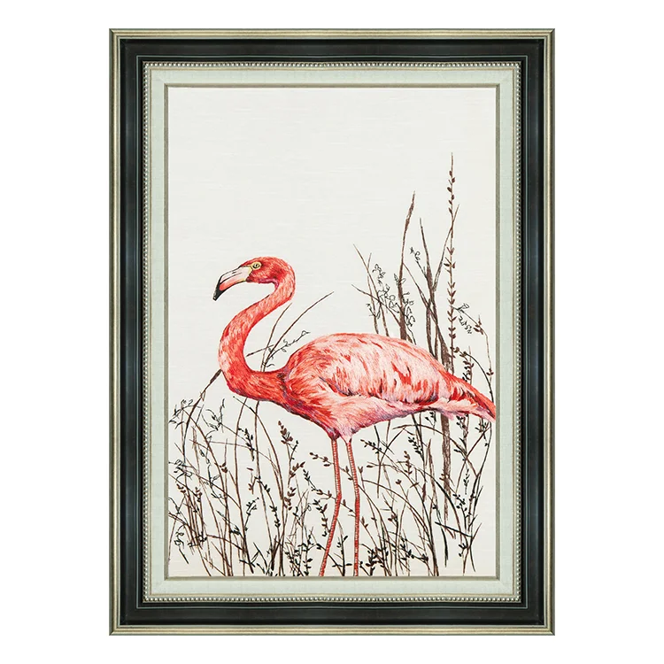 Guanpai new Chinese modern light luxury abstract flowers and birds embroidery hanging paintings