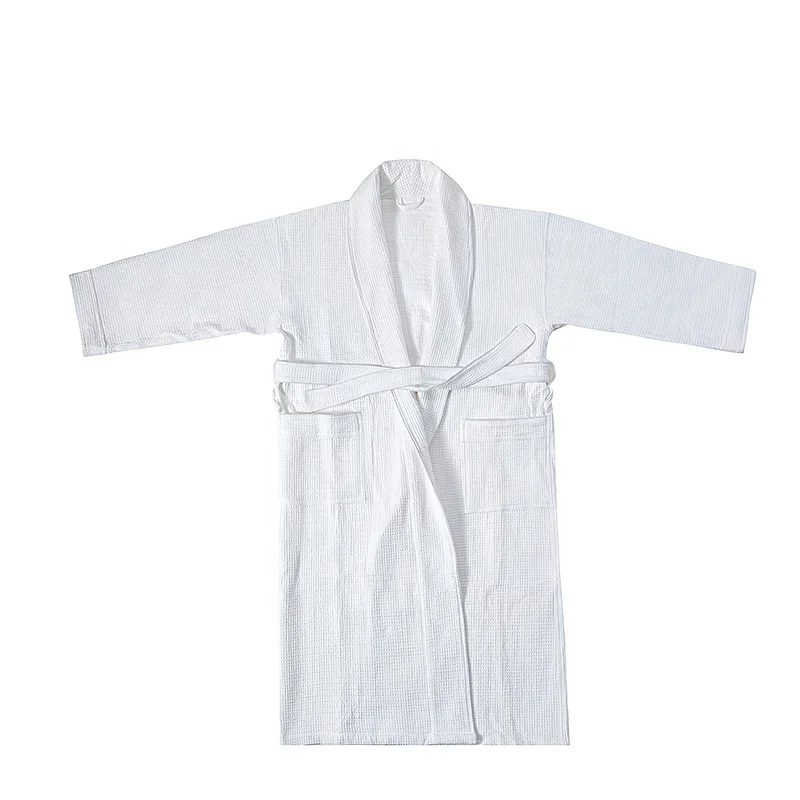 Новый роскошный абсорбирующий двухсторонний Вафельный Халат унисекс из 100% хлопка для отелей, спа и курортов