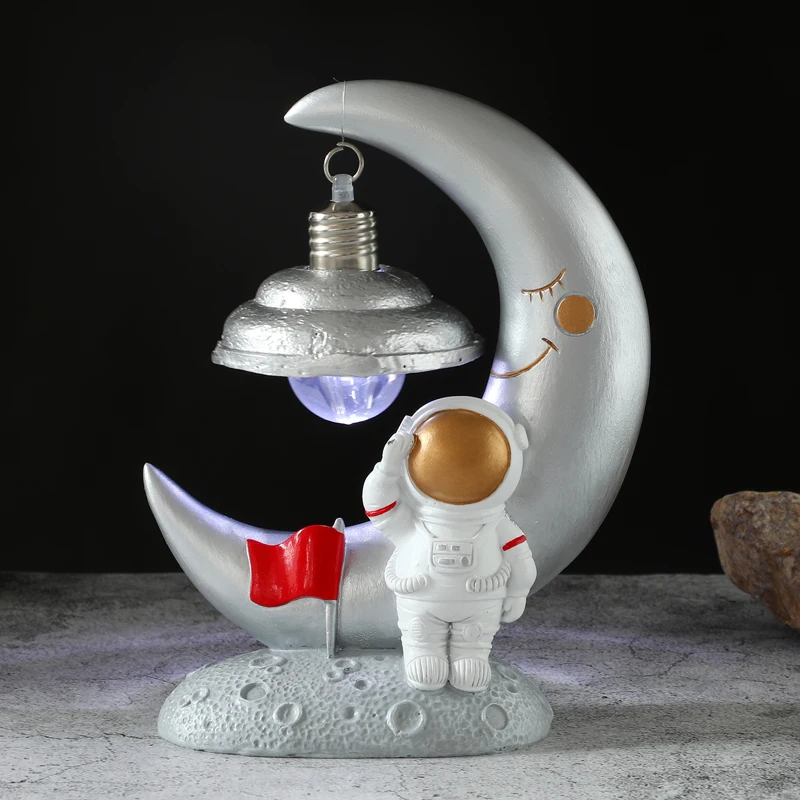  Лидер продаж маленький светодиодный ночник из смолы персонажи астронавта декоративные светильники для дома креативные подарки