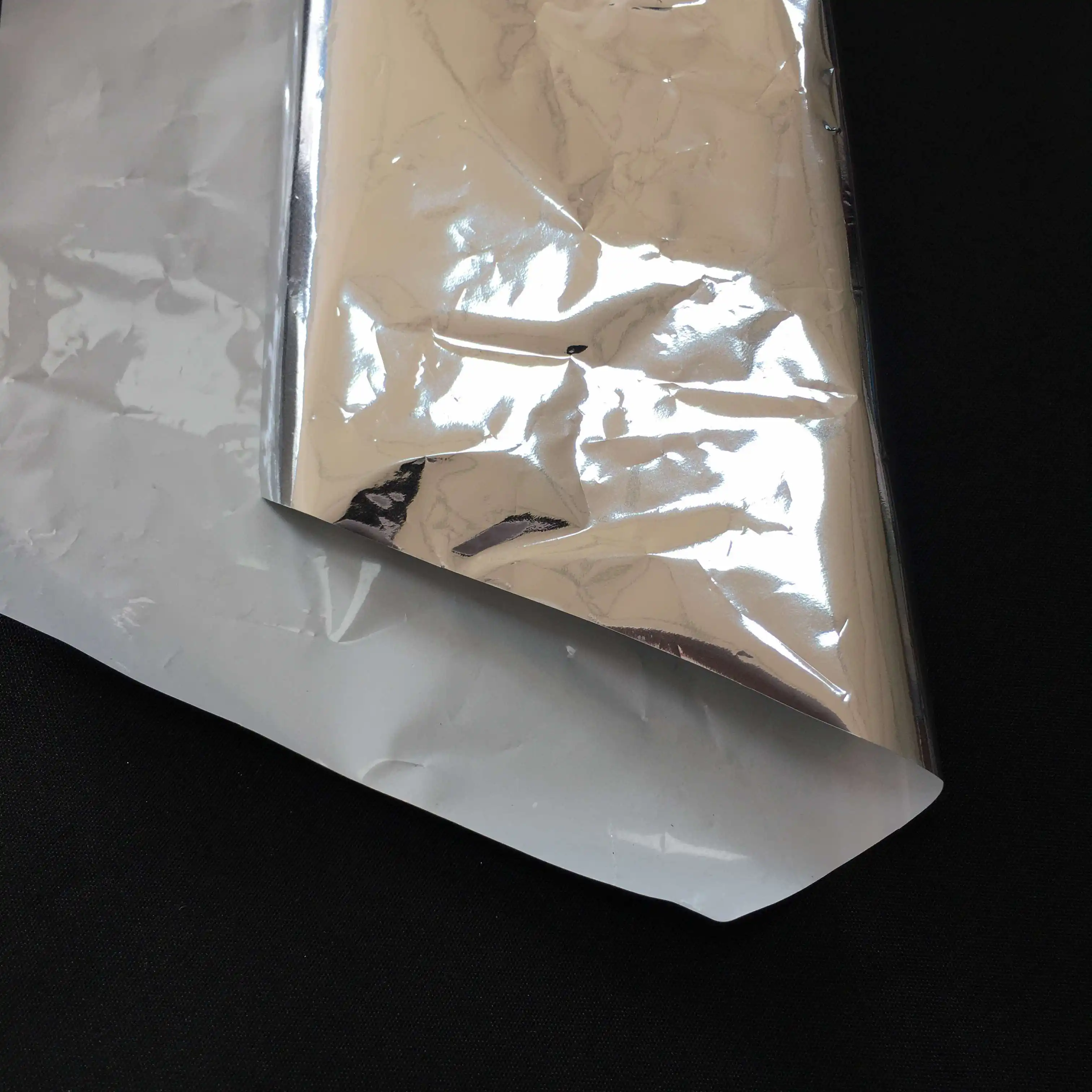 0.02mm metalized PET film coat white polyethylene for poly foam reflective facing