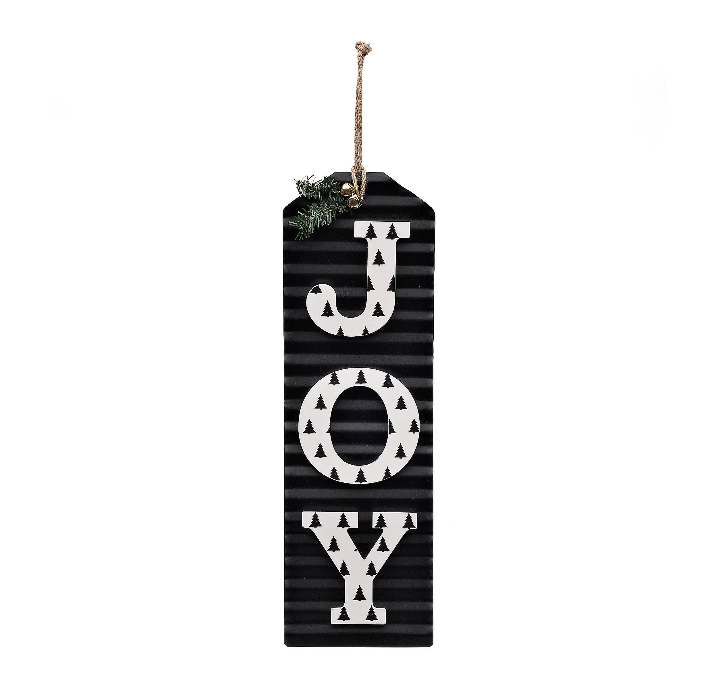
Black Metal Joy Tag Plaque 