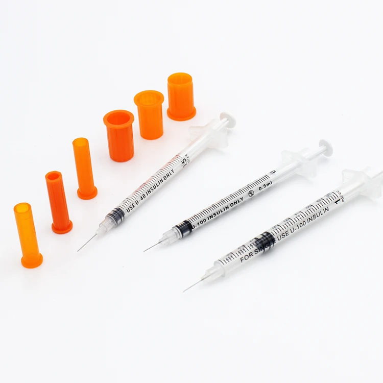 Yingmed Disposable Medical Syringe Diabetic Syringe 0.3Ml 0.5Ml 1Ml Insuline Syringe With Needle