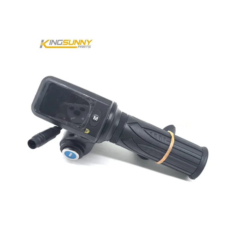 8 Pin Waterproof Thumb Handle With LED Display Keys Speed Control Throttle For Kugoo C1 Plus Escooter Accessories