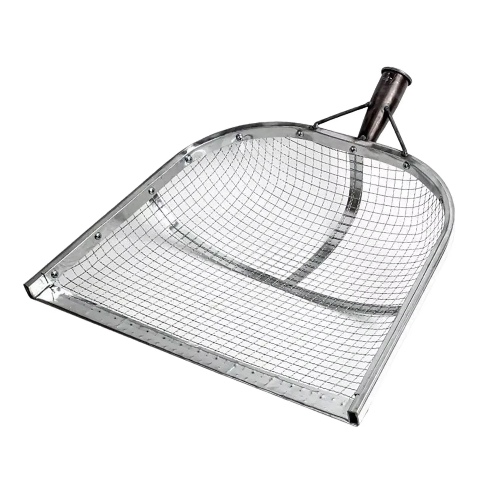 3 (only steel head)Garden Sieve Soil Shovel Agricultural Filter Lawn Yard Tool Soil Sifter Patio for Dates Chestnuts