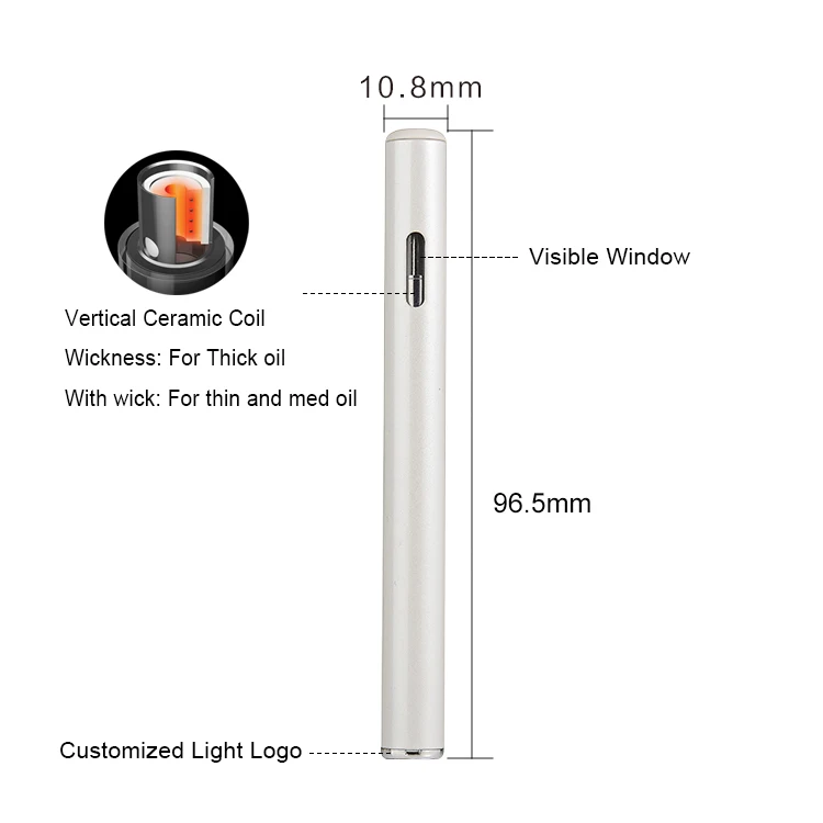 
Rechargeable Thick Oil Smoking Pen 510 Mini E Cigarette CBD Oil Vape Pen 
