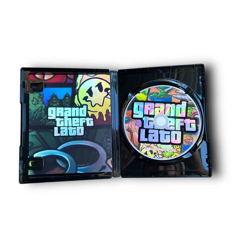 Digital Printing Custom Shape Die Cut Mylar Bag Childproof Reaselable Aluminum Foil with box For the dvd cases and CD pouches