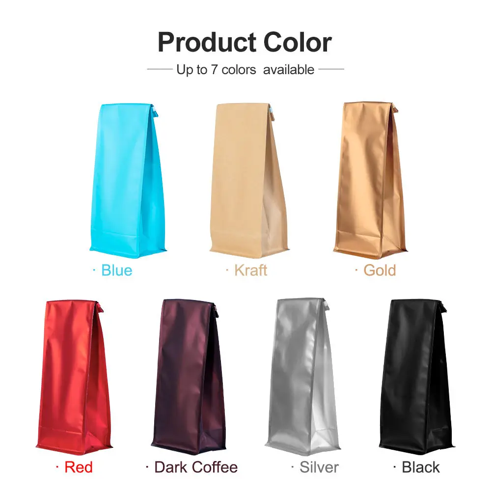 Wholesale Aluminum Side Gusset Coffee Bag Custom Coffee Tea Packaging Bags With Valve