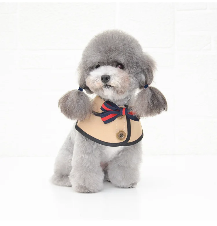 Wholesale Custom Pet Collar Cape Saliva Towel Cute Cloak Costume Pet Cloak