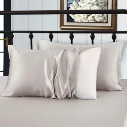 Wholesale pure color 100% mulberry silk 22mm pillowcase silk pillow case  for home use OEKOTEX-100