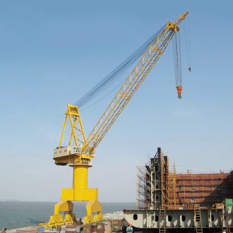 Hot standard marine 45 ton luffing boom portal cranes harbour crane