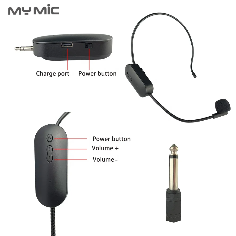 MY MIC SI01 UHF Wireless Microphone clip Lapel headset Microphone mic For Camera Smartphone laptop PC