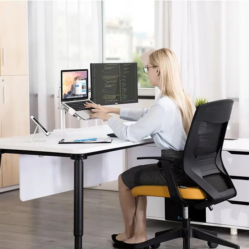 Popular monitor dual screen stand laptop stand suspended combination desktop office lifting bracket raised