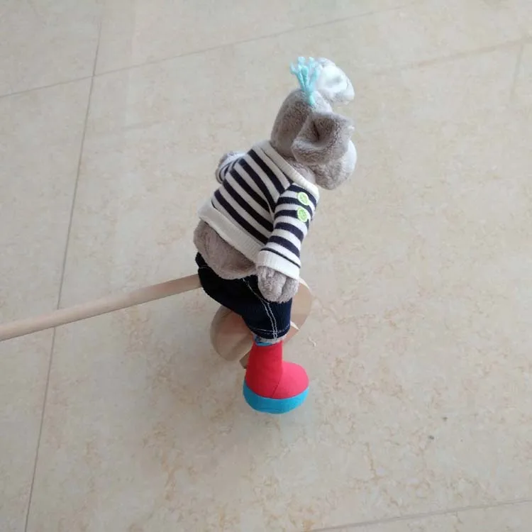 baby funny tidder toys wooden push toy walking toy baby walker for kids