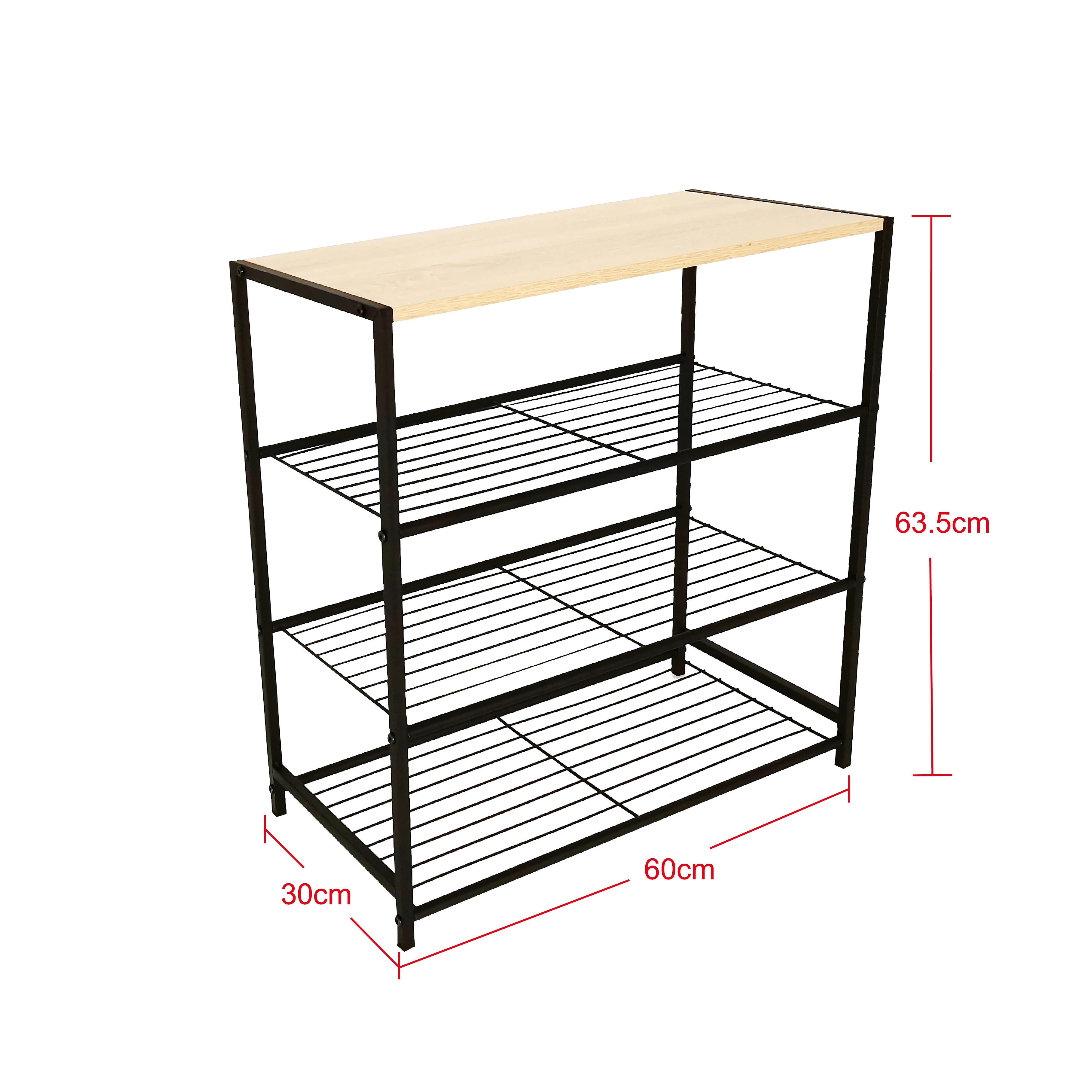 YHS-4102-4 мебель, Китай, оптовая продажа, 3-уровневая стеллаж для обуви, деревянная металлическая стойка для хранения обуви