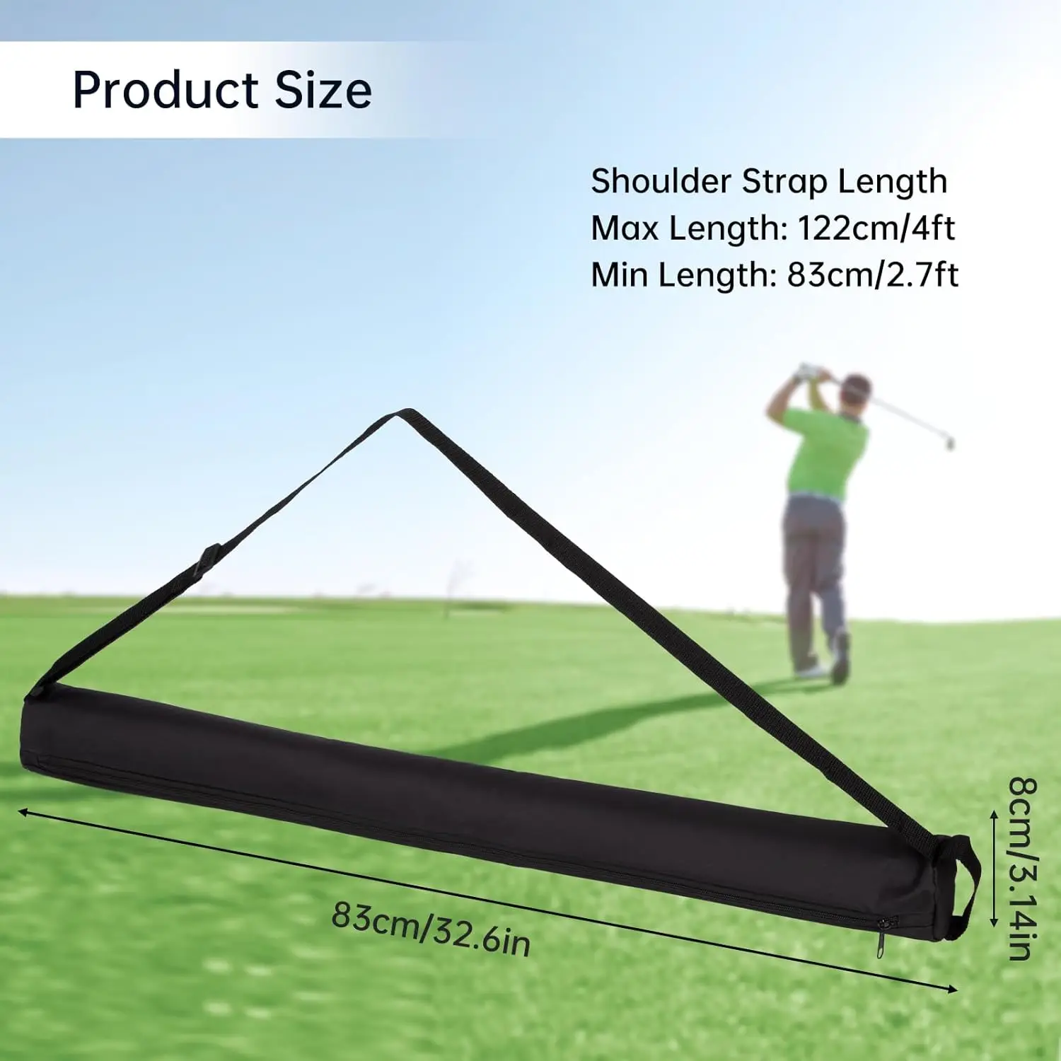 Customizable Logo Neoprene Polyester Insulated Golf Sleeves and Beer Can Cooler Bag for Travel Storage Camping Hiking Picnics