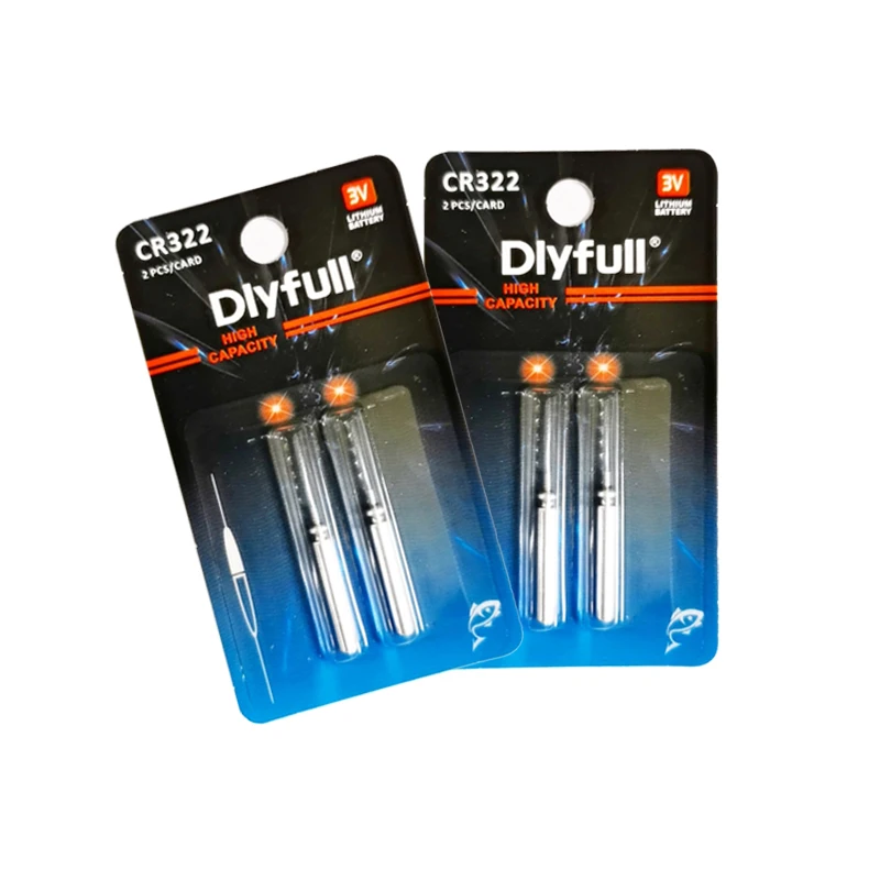 DLYFULL led fishing float battery CR322 11mAh