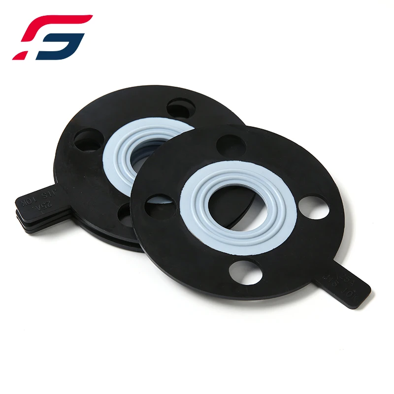 Customized size reinforced seal composite PTFE compound rubber gasket FF ptfe bonded epdm gasket