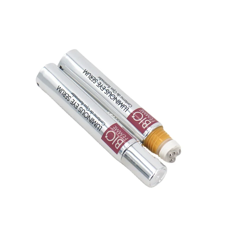 SMALL MOQ Custom Steel Roll Ball Massage Head 25g Eyes Cream Tube  Aluminum Laminated Eye Gel Packaging Soft Tube