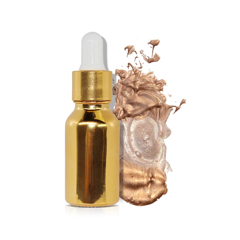 Makeup liquid  private label highlighter long lasting waterproof 3 colors shining high pigment no logo cosmetics highlighter