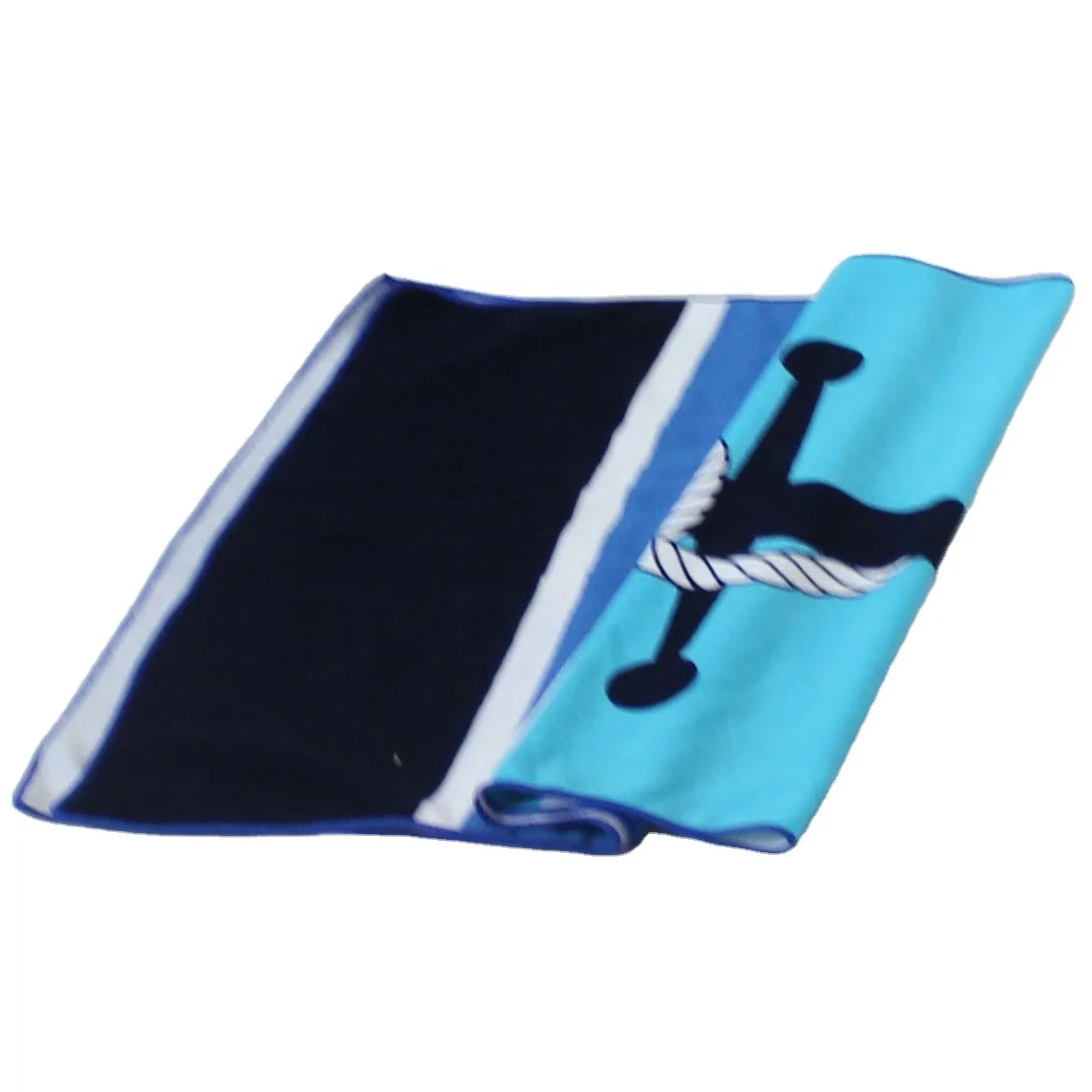 
Kids Bath Soft Cotton Terry High Quality Quick Dry Print Striped Beach Towels 