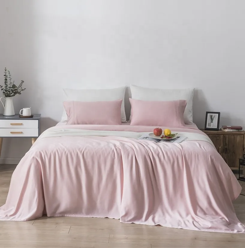 luxury tencel bedding set stain bed sheets set fitted sheet duvet cover set home textile