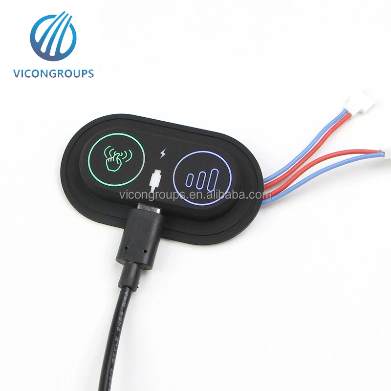 OEM custom 5v, 7.4v, 12v, 24v silicone push button switch 3 level illuminated silicone button