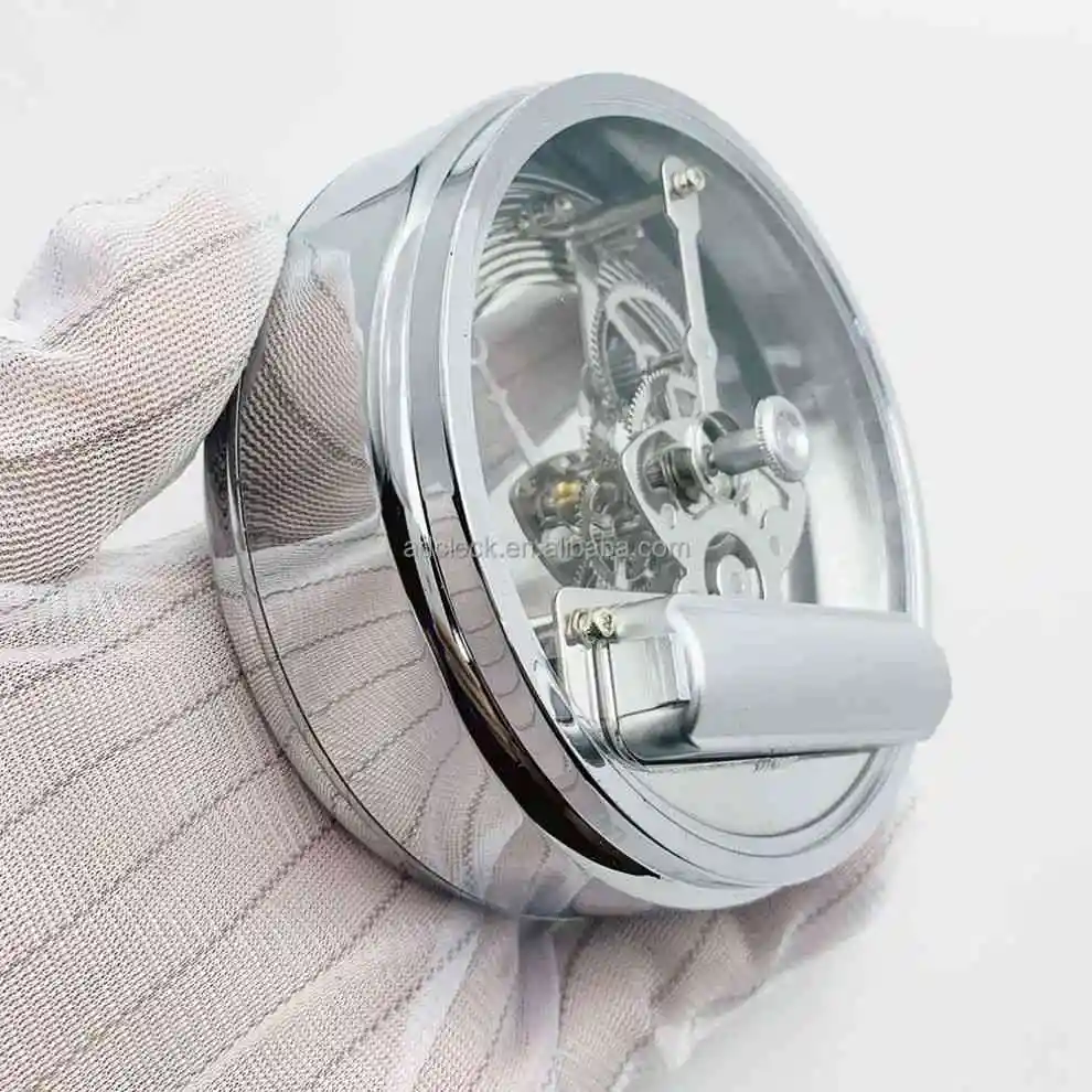 Factory Wholesale high quality Quartz Skeleton Clock Insert Metal Perspective Crystal Skeleton Clock Insert
