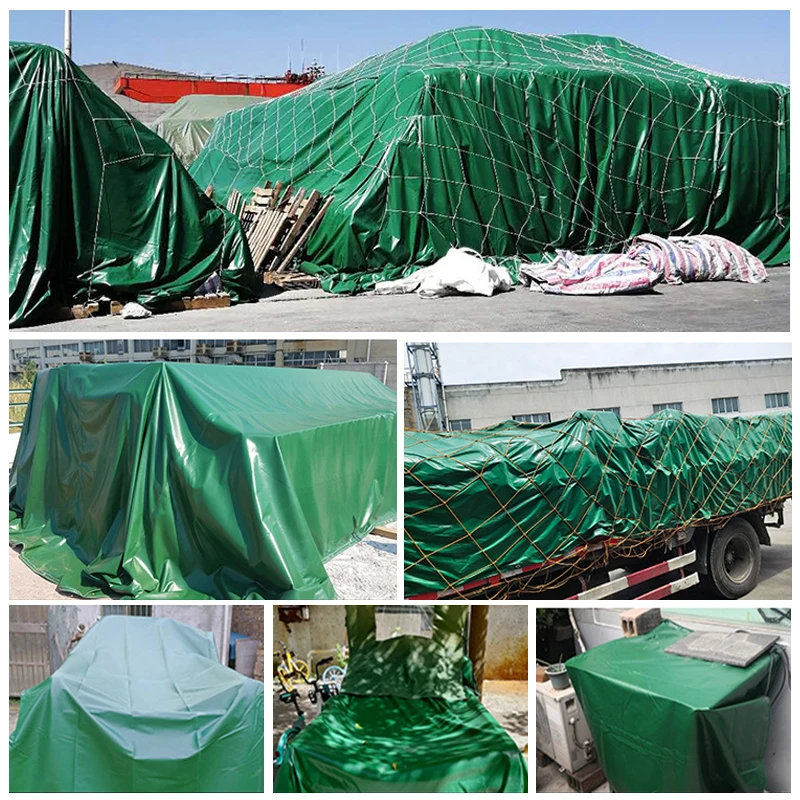 Made In China Waterproof Anti-uv Stain Resistant Green Pe Tarpaulin For Tent Truck Cover And Outdoor Security