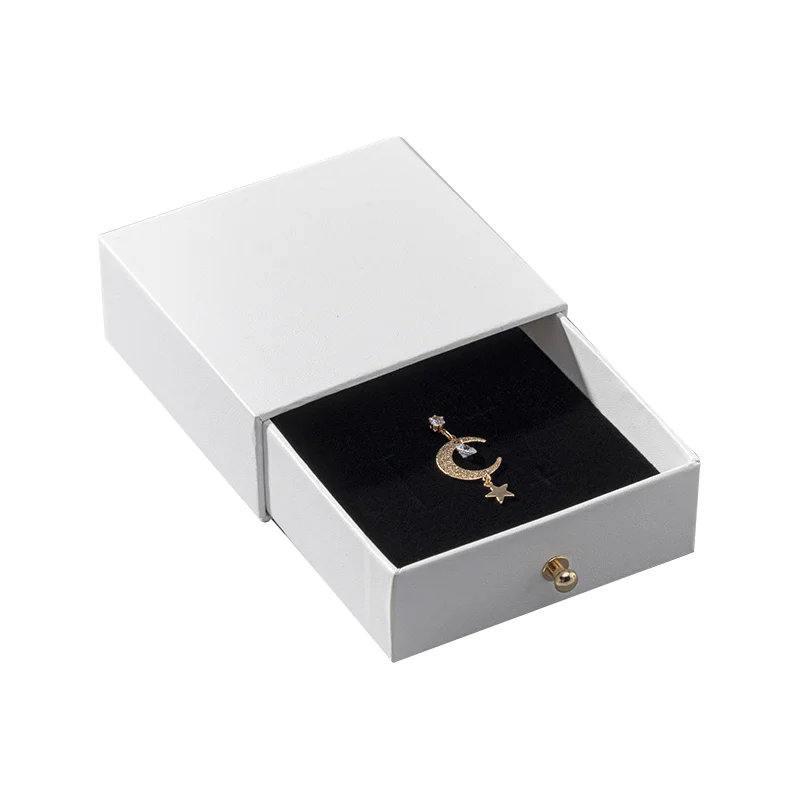 Custom Logo Luxury Jewellery Earring Bracelet Necklace Ring Drawer Box Small Gift Pouch Travel Storage Packaging Jewelry Boxes