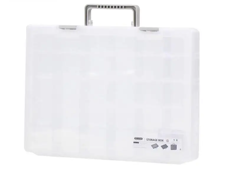 Adjustable Compartment Plastic Storage Box Jewelry Bead Screw Tool Holder Case Transparent Container storage bins with lids