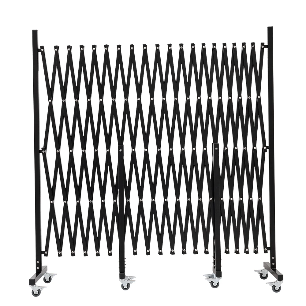 Переносное стальное выдвижное ограждение для безопасности дорожного движения и контроля толпы мобильные складные ворота наружного использования