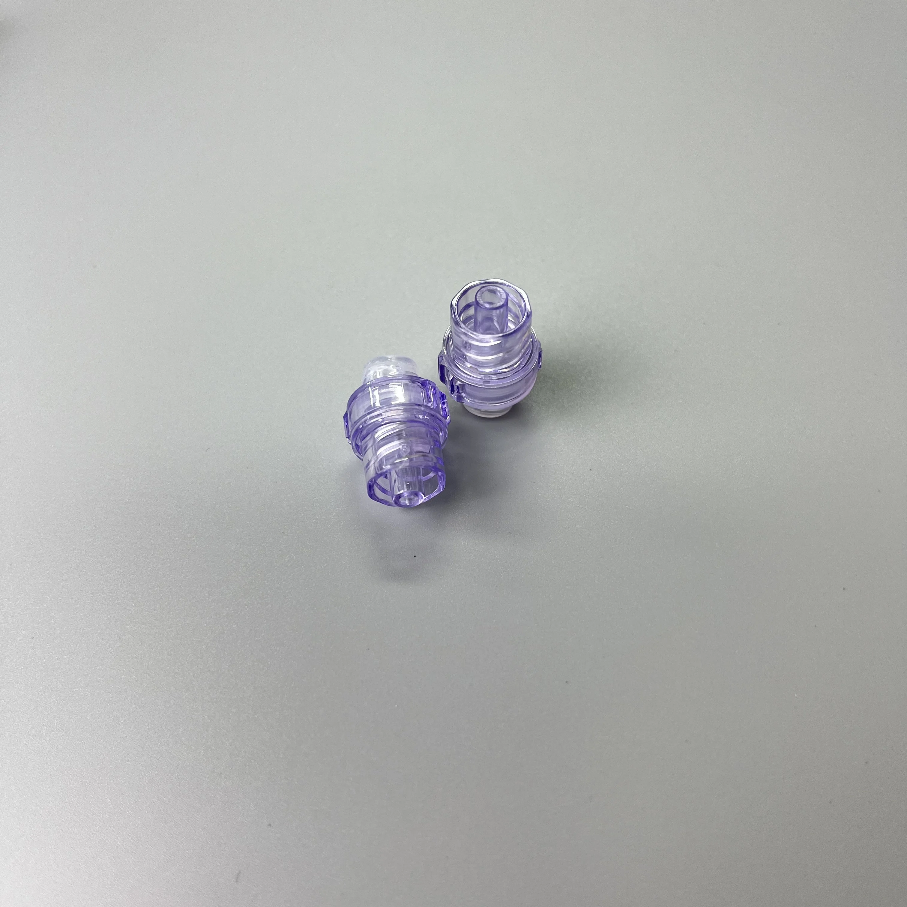 U-MED Competitive Price High Quality Transparent Purple Negative Male Luer Lock Needless Connector NO.51025