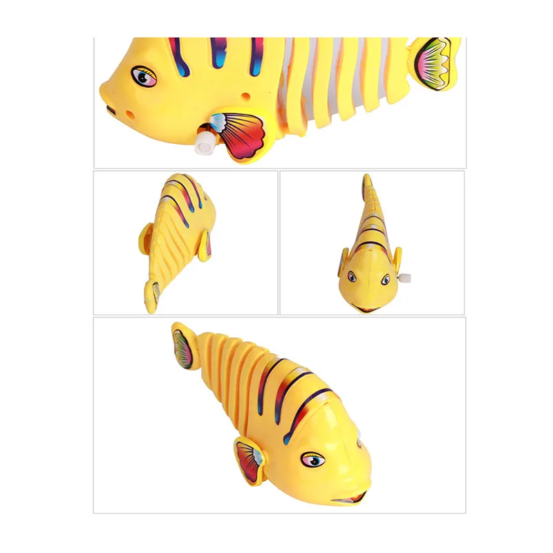
YY0143 Clockwork Toy Fish Toy Import From China Colorful Fish Wind-up Clockwork Play set 