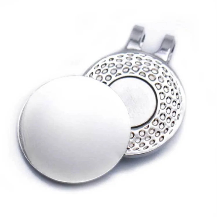 Custom Logo Golf Ball Position Marker Golf Hat Clip Ball Marker Golf Ball Marker