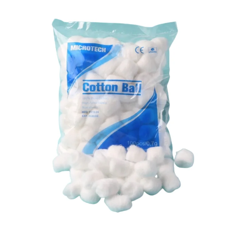 Sterile Cotton Balls Medical Materials Accessories White Personal Care 100% Cotton Ball