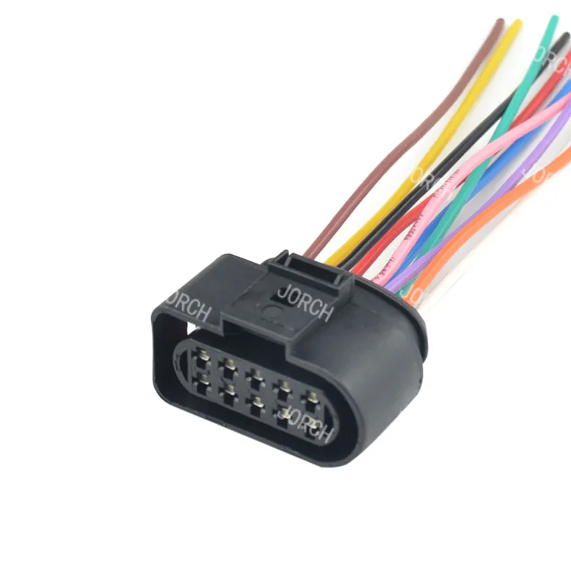10 pin female waterproof auto wire harness ignition coil connector plug 1J0973735 DJ7105A-3.5-21