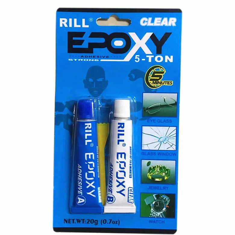 5minutes 20g clear fast epoxy steel adhesiveglue