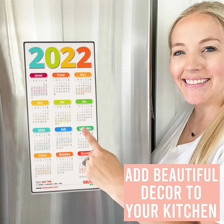 Factory Direct Cheap Promotional Custom Real Estate Fridge Magnet Calendar 2024 2025