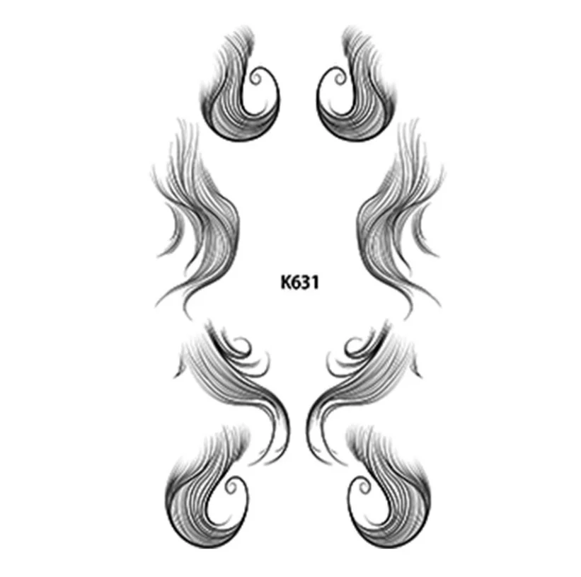 Wig Accessories Custom Long Lasting Natural Non Toxic Hair Edge Fashion Baby Hair Tattoo Stickers