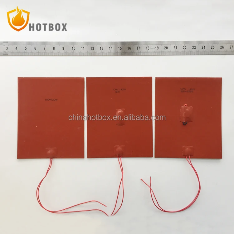 Electric Silicone Rubber Heating Pad with Digital Temperature Control/thermostst/fuse