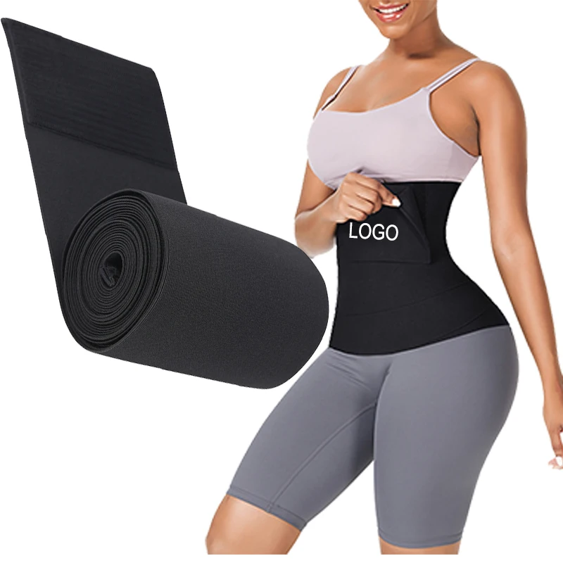 3 Meter Compression Women Shaper Band Elastic Stomach Wrap Waist Trimmer Belt One Size Bandage Wrap Waist Trainer