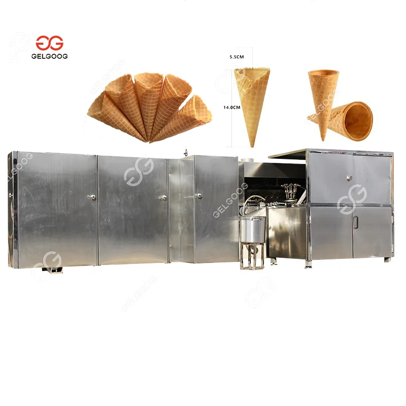 Ice Cream Cone Biscuit Maker Making Machine Suger Cone Machine Production Line Waffle Ice Cream Cone Machines