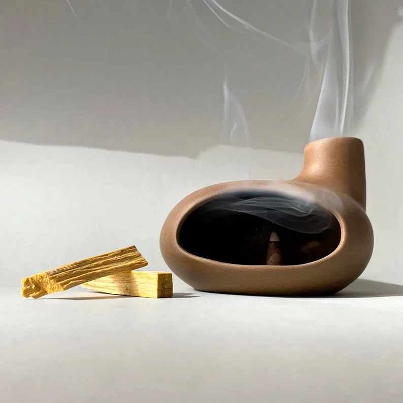 UOBOBO Ceramic palo santo holder Burner  palo santo holder Holder Cone  incense  Modern