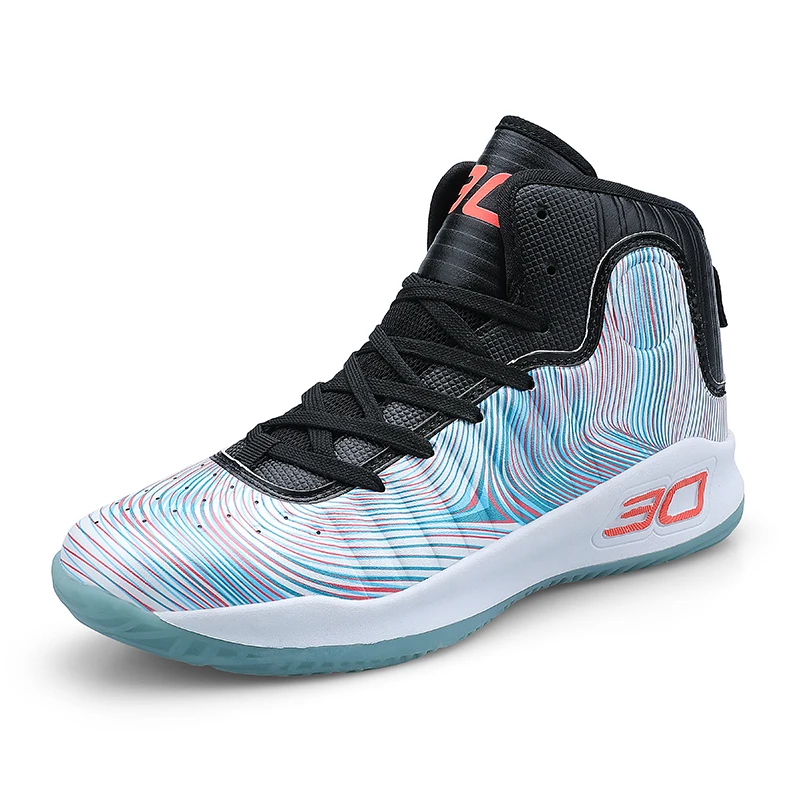 2019 New Basketball Shoes for Men Women High-Top Breathable Nonslip Basketball Sneakers Shockproof Sport Shoes