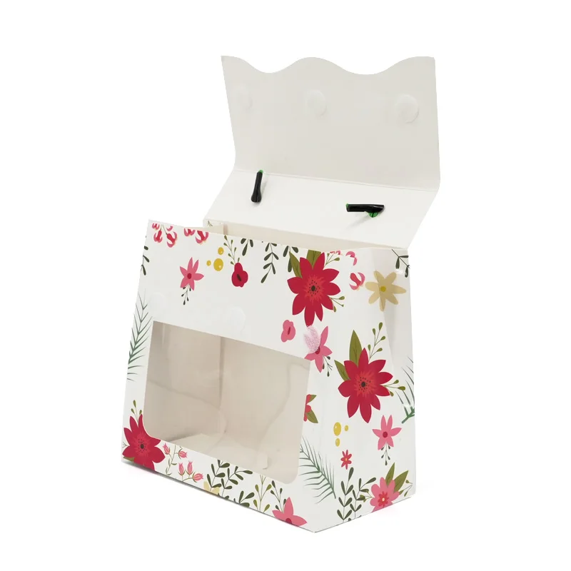 Custom Logo Cardboard Six Pack Wine Box Carrier Wholesale Cheap Portable Handle Corrugated Paper Packaging 6 Bottle Beer Carrier