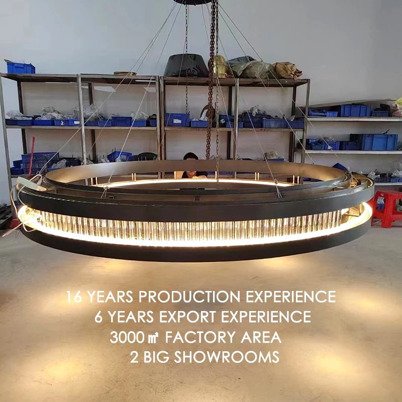 Factory Custom modern chandelier for villa stair chandelier luxury