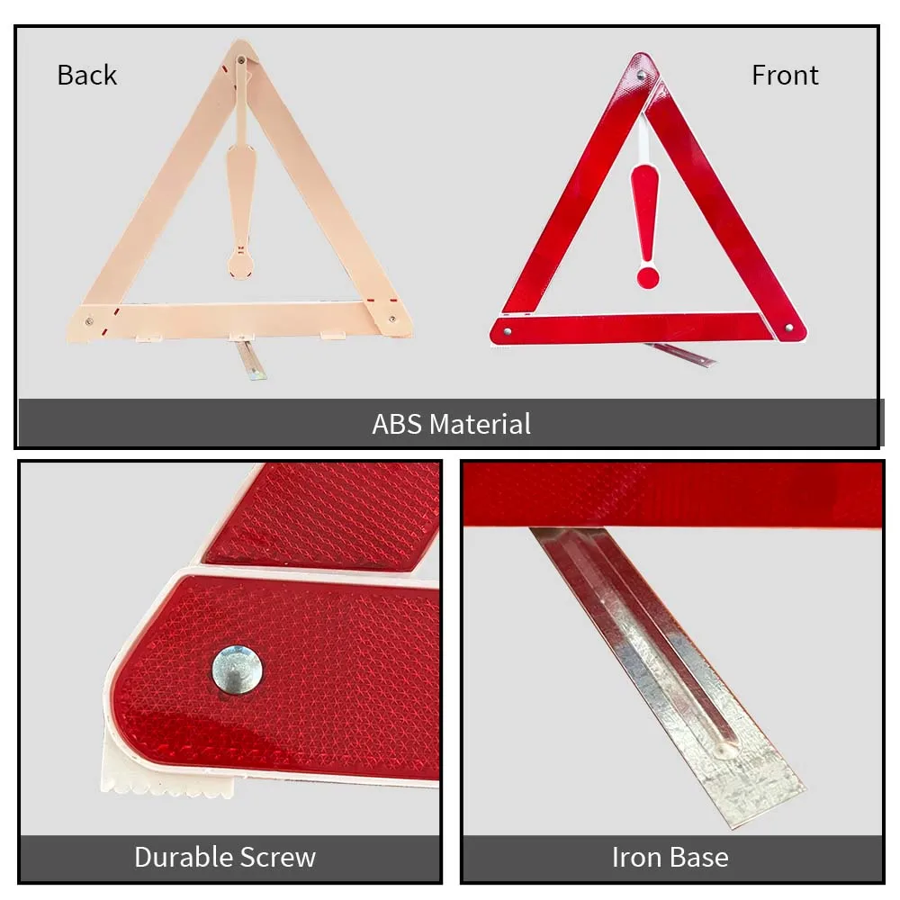 HCLITE Factory Price Light Weight Portable Warning Triangle