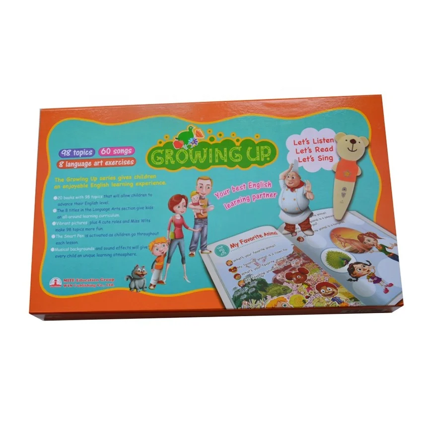 Upgraded version of Children English I like talking English series including English speaking books and pen