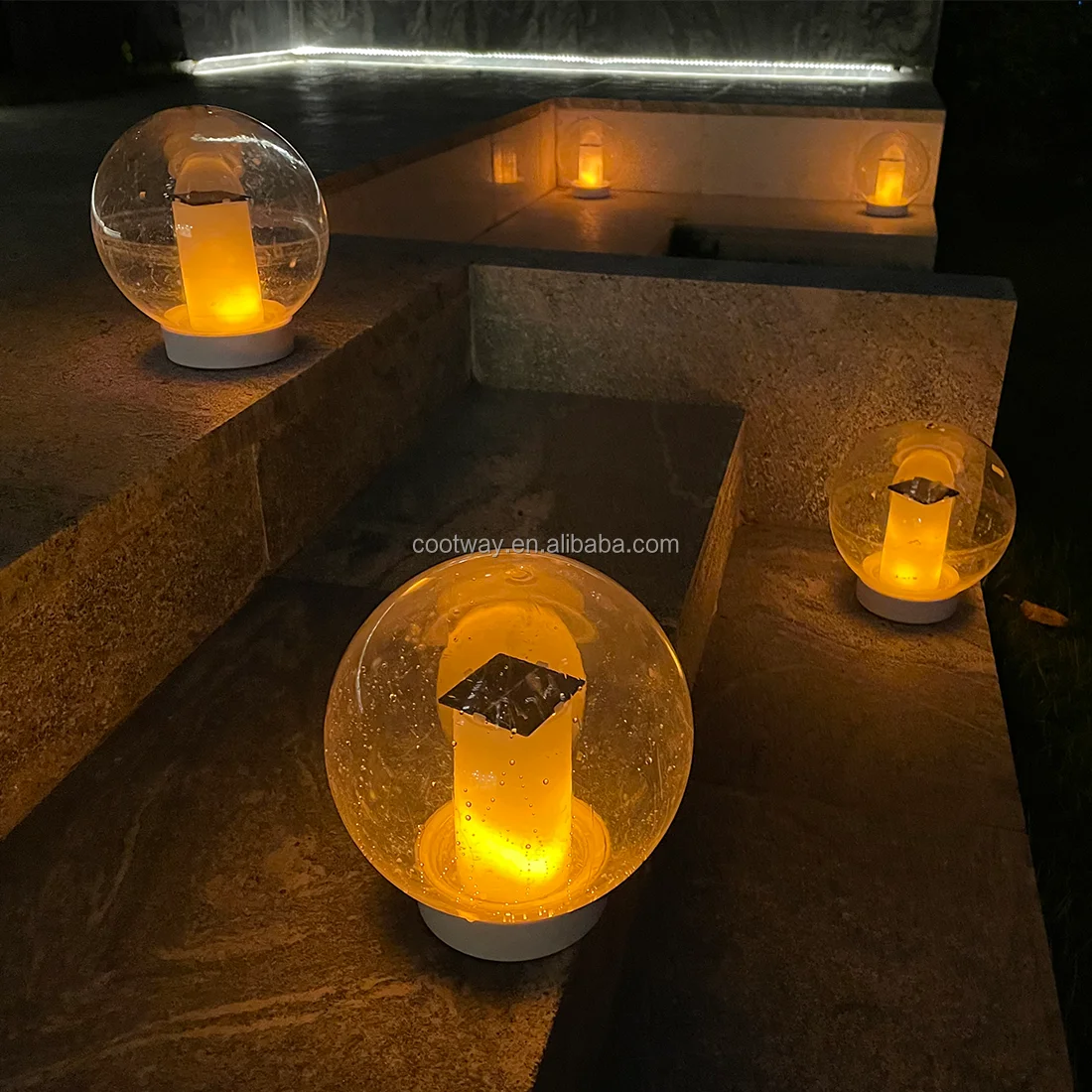 Pool Floatneedle Bearingrnutr Lighting Flickering IP68 Pool Glow Balls Outdoor Waterproof Plastic 90 Solar Led Lighting 80 DC 6V