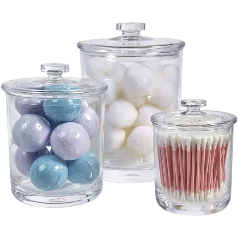 Высококачественные Пластиковые акриловые хрустальные фармацевтические косметические банки